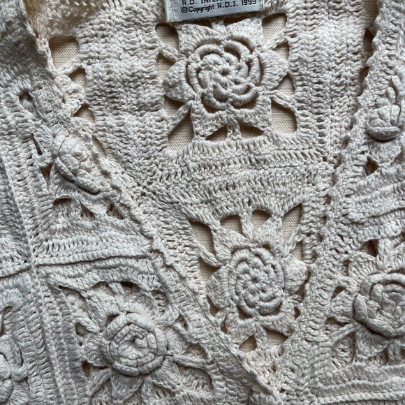 Beautiful Handmade Crochet Vest - Picture 2 of 5